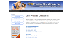 Desktop Screenshot of gedpracticequestions.com